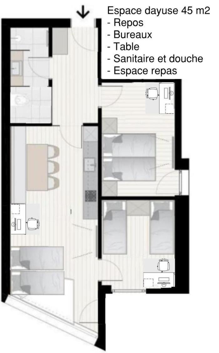 Chati-Bourg Citea Express Dayuse - Suite 3 Pieces W -- 25 Min Paris Montparnasse -- 15 Min Velizy Châtillon Esterno foto